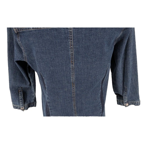 Old Navy Denim Dress 10 Blue Cotton Poly Stretch Casual Western - Picture 9 of 11